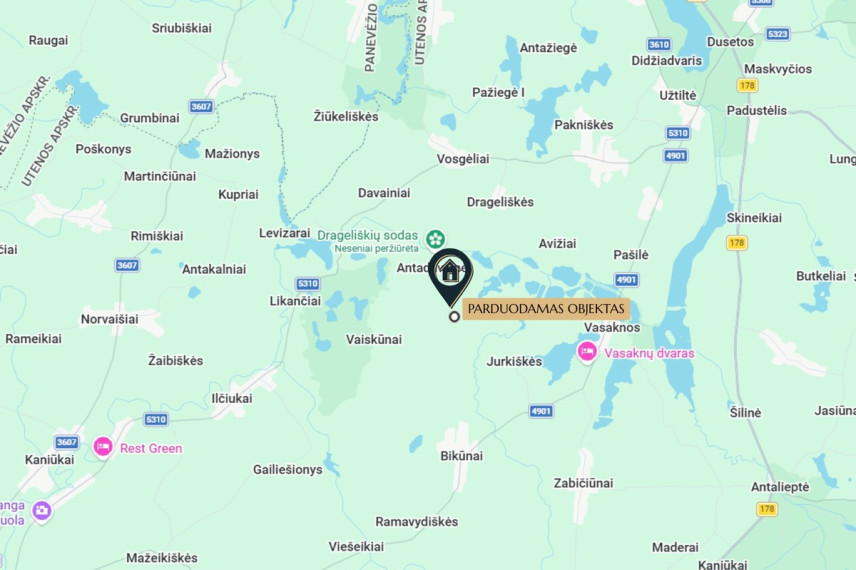 Parduodamas  sklypas Antadavainės k., Zarasų r. sav., 828 a ploto 13