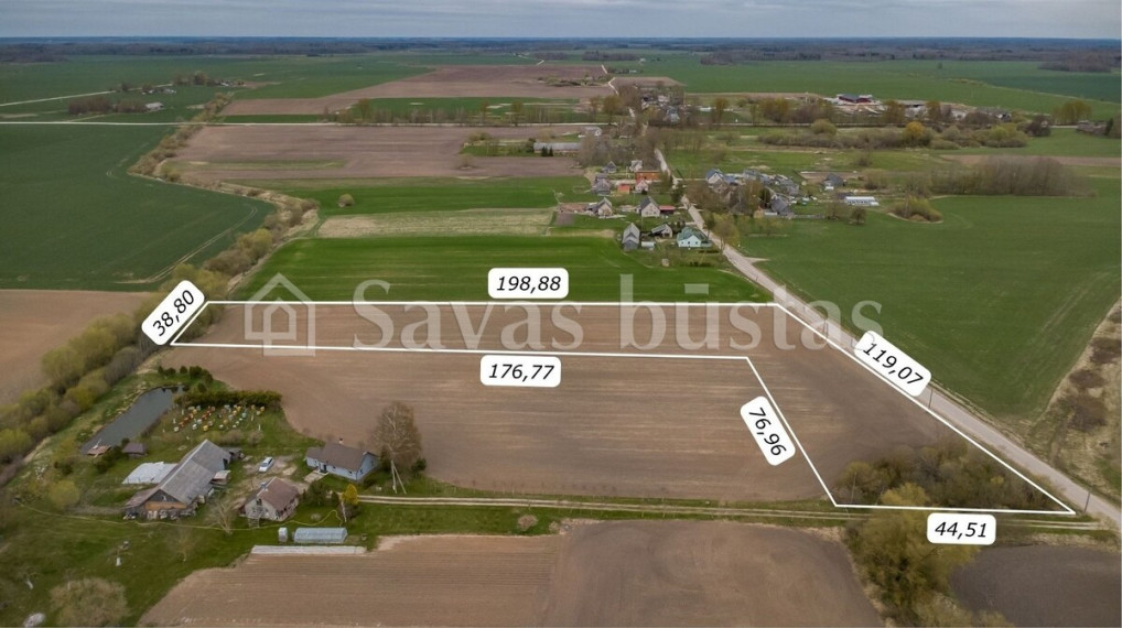 Parduodamas  sklypas Gaidamavičiaus g., Sereikių k., Šiaulių r. sav., 104.51 a ploto 2