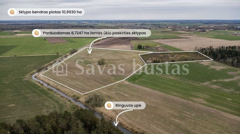 Parduodamas  sklypas Amalių k., Šiaulių r. sav., 1099.3 a ploto 2