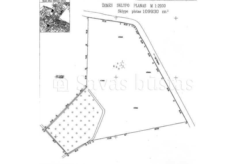 Parduodamas  sklypas Amalių k., Šiaulių r. sav., 1099.3 a ploto 7