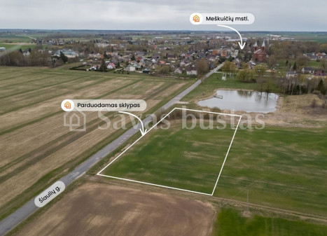 Parduodamas sklypas Šiaulių g., Meškuičių mstl., Šiaulių r. sav., 46.5 a ploto Parduodamas sklypas Šiaulių g., Meškuičių mstl., Šiaulių r. sav., 46.5 a ploto