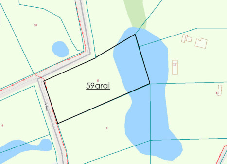 Parduodamas sklypas Ažuožerių k., 59 a ploto Parduodamas sklypas Ažuožerių k., 59 a ploto