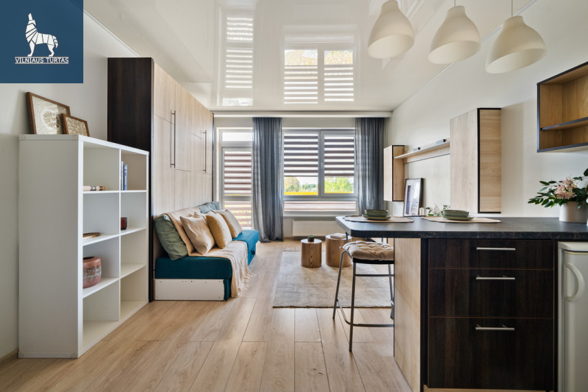 Parduodamas butas Eišiškių pl., Burbiškės, Vilniaus m., Vilniaus m. sav., 28.56 m2 ploto, 1 kambariai 11