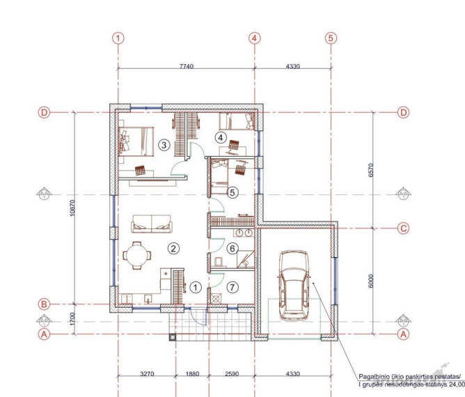 Parduodamas namas Trakų g., Ukmergės m., Ukmergės r. sav., 105 m2 ploto, 1 aukštai 26
