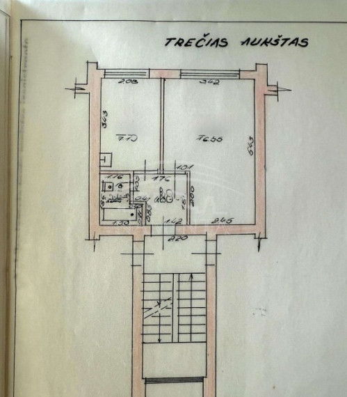 Parduodamas butas Kauno g., Kauno, Klaipėdos m., Klaipėdos m. sav., 29 m2 ploto, 1 kambariai 3