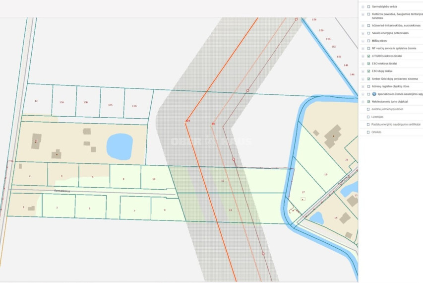 Parduodamas namų valdos paskirties sklypas Šermukšnių g., Šakinių k., Klaipėdos r. sav., 12.29 a ploto 2