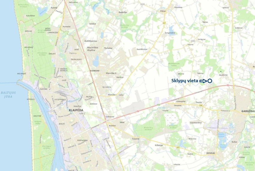 Parduodamas namų valdos paskirties sklypas Šermukšnių g., Šakinių k., Klaipėdos r. sav., 12.29 a ploto 7
