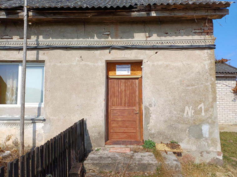 Parduodamas butas Pašto g., Žukų k., Pagėgių sav., 42.24 m² ploto 2 kambariai 3
