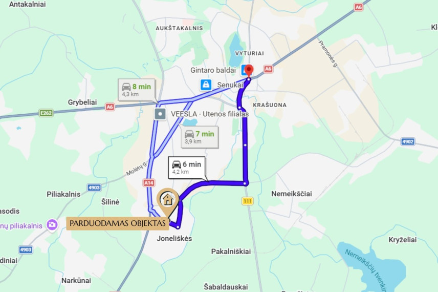 Parduodamas butas Vyturio g., Joneliškių k., Utenos r. sav., 98.48 m2 ploto, 3 kambariai 33
