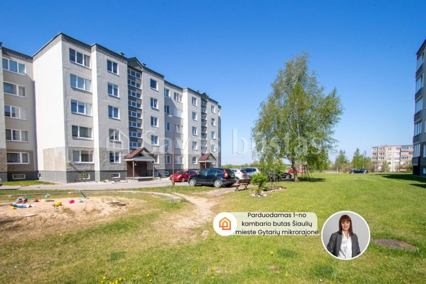 Parduodamas butas Šiaulių m., Šiaulių m. sav., 36.43 m2 ploto, 1 kambariai 1