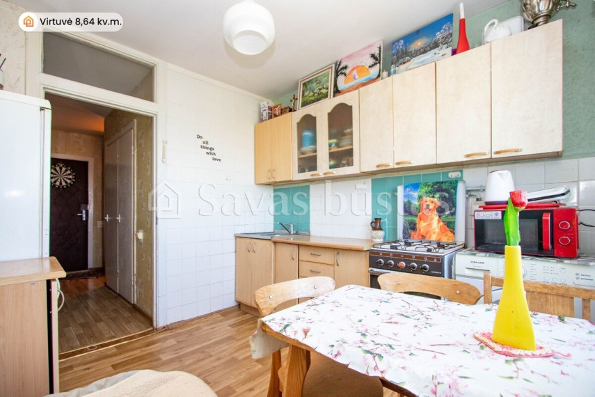 Parduodamas butas Šiaulių m., Šiaulių m. sav., 36.43 m2 ploto, 1 kambariai 9