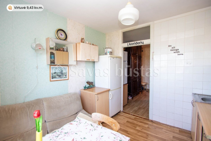 Parduodamas butas Šiaulių m., Šiaulių m. sav., 36.43 m2 ploto, 1 kambariai 10
