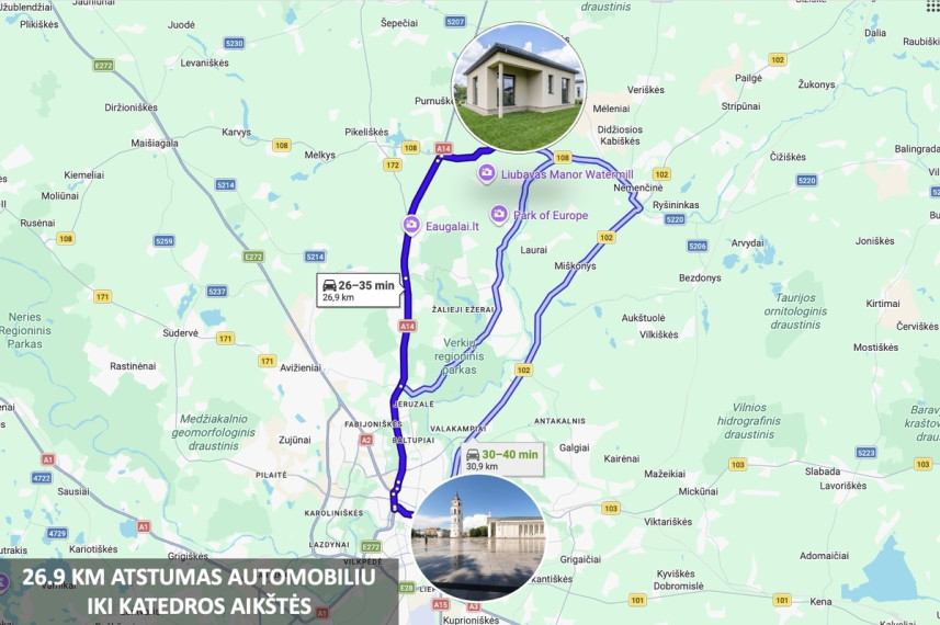 Parduodamas namas Nemenčinės g., Ažulaukės k., Vilniaus r. sav., 108.15 m2 ploto, 1 aukštai 17