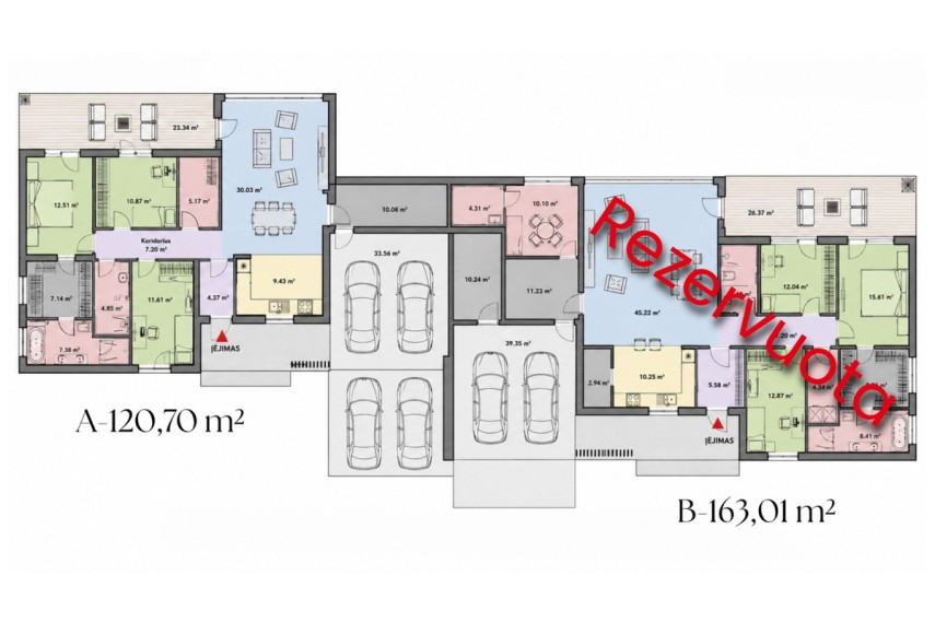 Parduodamas namas Vėjo g., Žukiškių k., Trakų r. sav., 120.7 m2 ploto, 1 aukštai 21