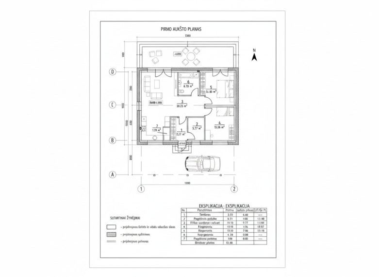 Parduodamas namas Baldininkų 11-asis tak., Šilutės m., Šilutės r. sav., 85 m2 ploto, 1 aukštai 13