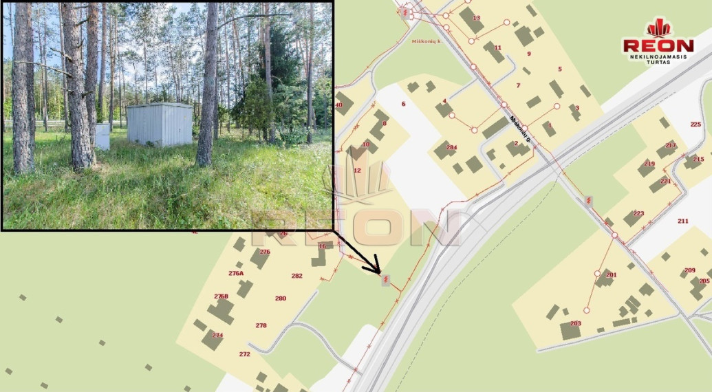 Parduodamas  sklypas Miškonių k., Vilniaus r. sav., 106 a ploto 13