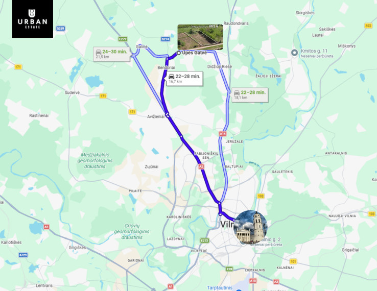 Parduodamas sklypas Upės g., Žemųjų Rusokų vs., 15 a ploto 20
