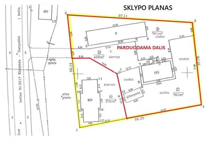 Parduodamas namas Placio g., Karklės k., Klaipėdos r. sav., 83.51 m2 ploto, 1 aukštai 24