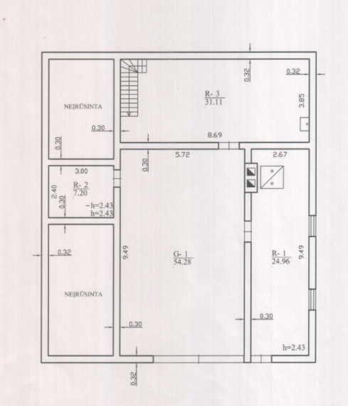 Parduodamas namas Miškininkų g., Šatijų k., Kauno r. sav., 242 m2 ploto, 2 aukštai 50