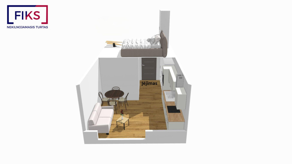 Parduodamas butas Brastos g., Vilijampolė, Kauno m., Kauno m. sav., 29.00 m² ploto 1 kambarys 11