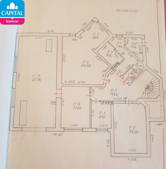 Parduodamas namas Vilkaviškio g., Šiaulių m., Šiaulių m. sav., 570.74 m2 ploto, 1 aukštai 22