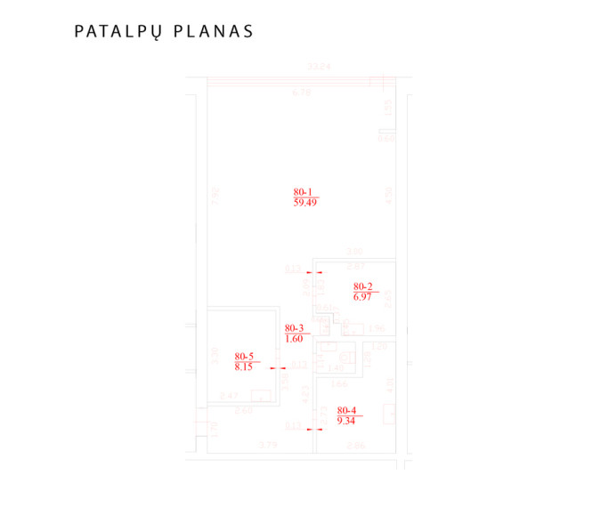 Parduodamos patalpos Bitėnų g., Pilaitėje, Vilniuje, 85.55 kv.m ploto 21