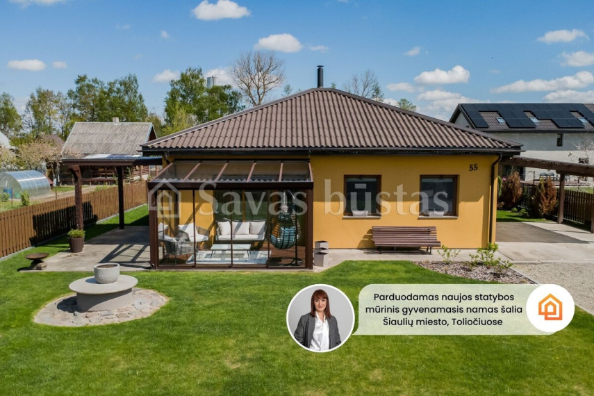 Parduodamas namas Rožių g., Toliočių k., Šiaulių r. sav., 79.83 m2 ploto, 1 aukštai 1