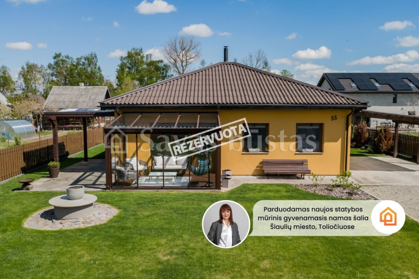 Parduodamas namas Rožių g., Toliočių k., Šiaulių r. sav., 79.83 m2 ploto, 1 aukštai 1