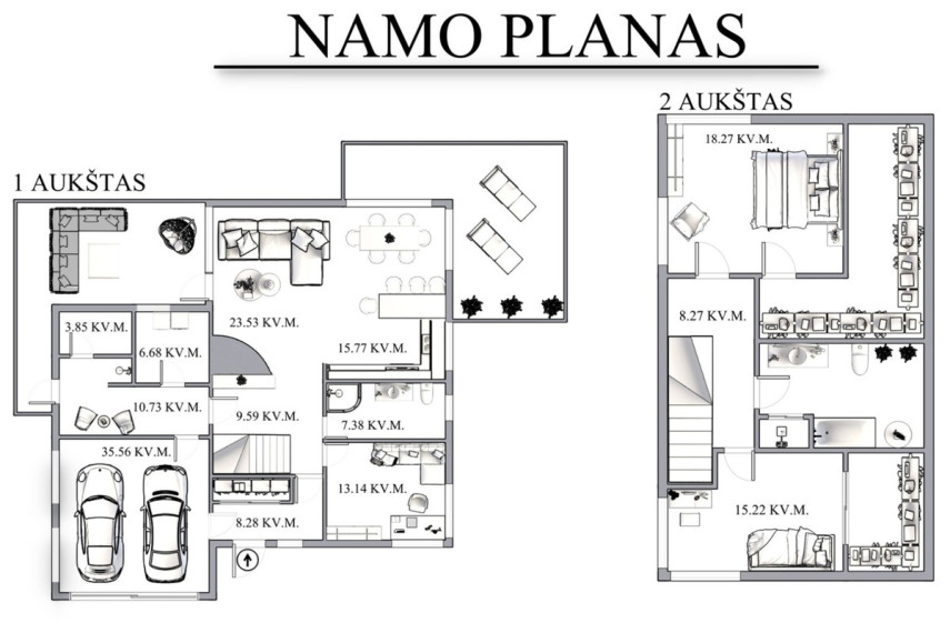 Parduodamas namas Trakų m., Trakų r. sav., 190.95 m2 ploto, 2 aukštai 52