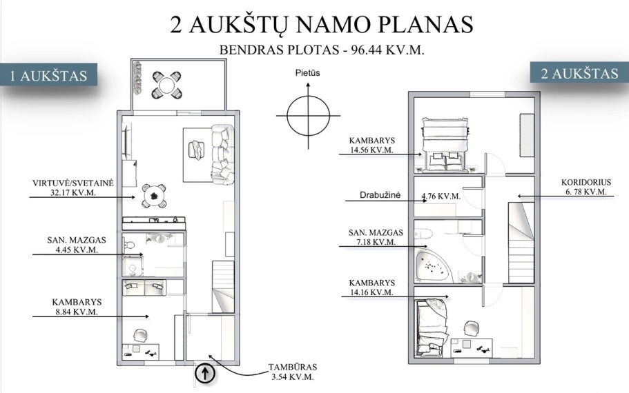 Parduodamas butas Santariškių g., Vilniaus m., Vilniaus m. sav., 96.44 m2 ploto, 4 kambariai 28