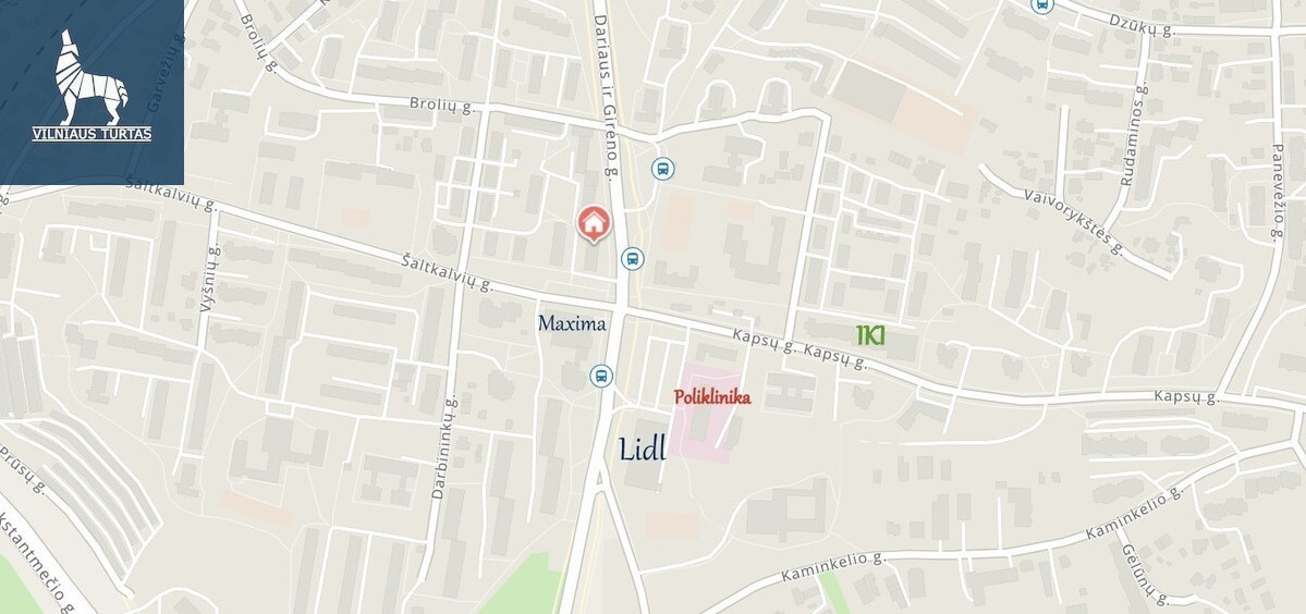 Nuomojamas butas Dariaus ir Girėno g., Naujininkai, Vilniaus m., Vilniaus m. sav., 44 m2 ploto, 2 kambariai 14