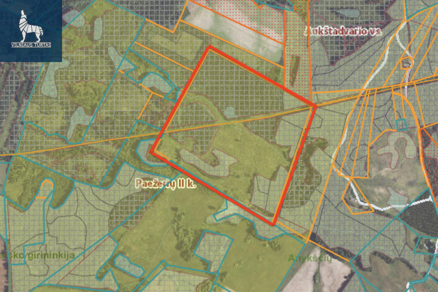 Parduodamas  sklypas Paežerių II k., Anykščių r. sav., 1815 a ploto 2
