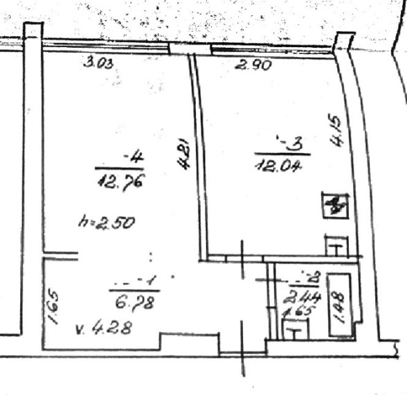 Parduodamas butas V. Krėvės pr., Kauno m., Kauno m. sav., 34.02 m2 ploto, 2 kambariai 9