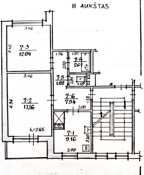 Parduodamas butas Geležinio Vilko g., Kauno m., Kauno m. sav., 49.51 m2 ploto, 2 kambariai 28