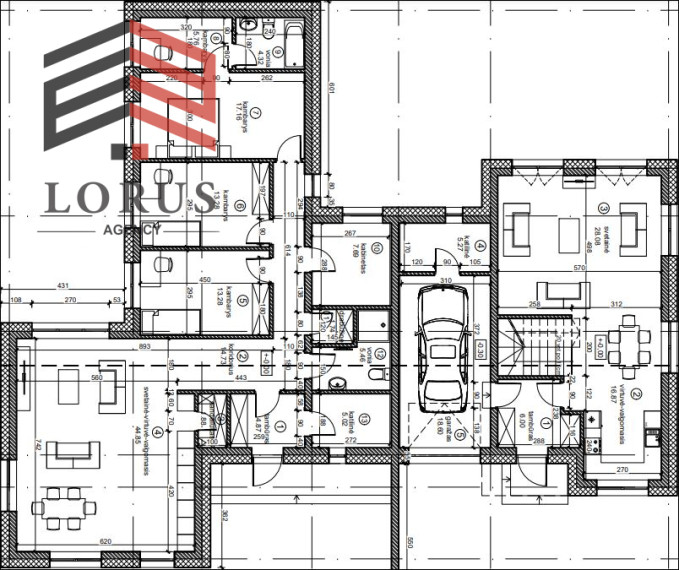 Parduodamas namas Bendorių k., Vilniaus r. sav., 131 m2 ploto, 2 aukštai 6