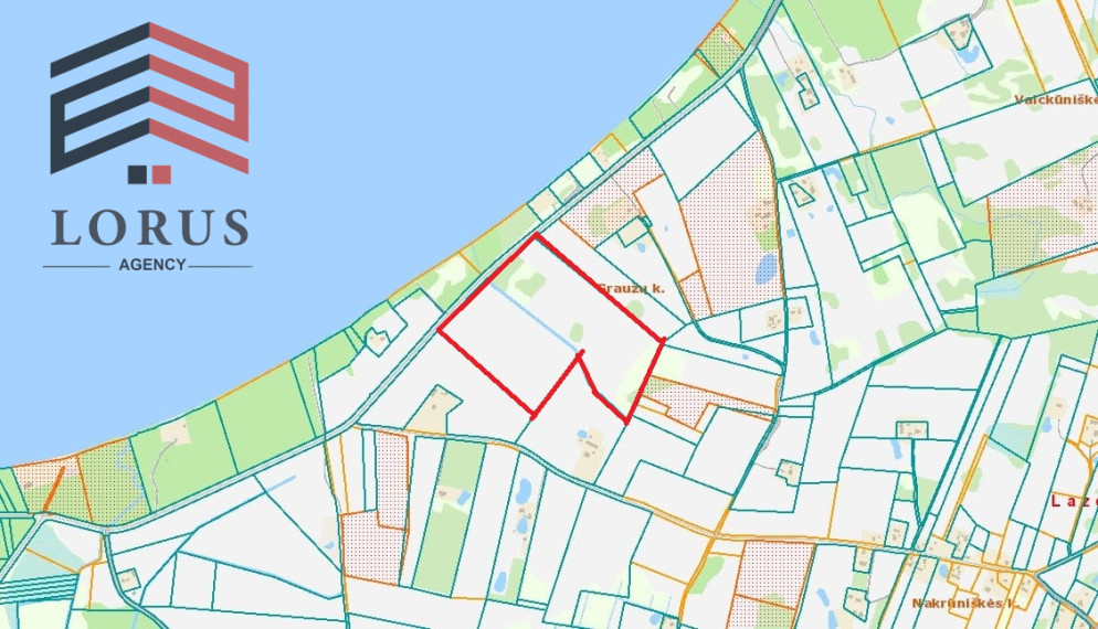 Parduodamas  sklypas Graužų k., Lazdijų r. sav., 1610 a ploto 1