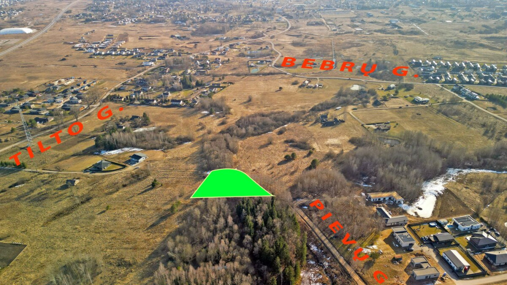 Parduodamas  sklypas Užugriovio k., Vilniaus r. sav., 19 a ploto 1