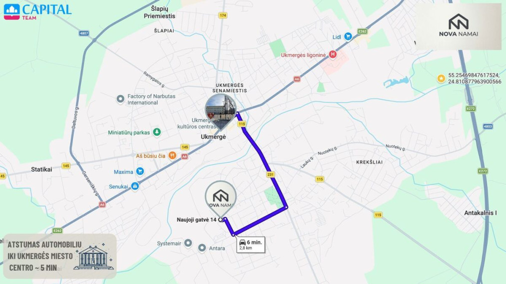 Parduodamas namas Naujoji g., Ukmergės m., Ukmergės r. sav., 130.07 m2 ploto, 1 aukštai 17