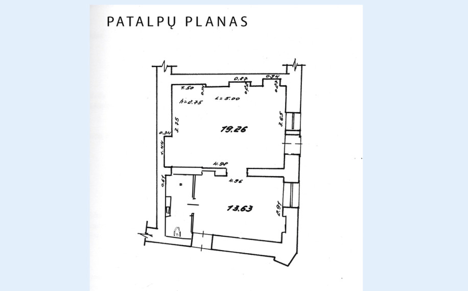 Parduodamas butas Bernardinų g., Senamiestyje, Vilnius, 32.89 kv.m ploto 16