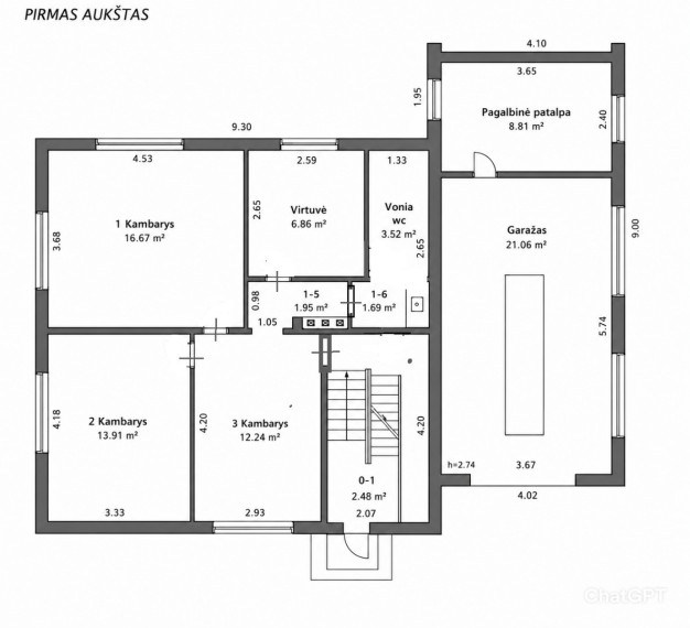 Parduodamas namas Ūmėdžių g., Kauno m., Kauno m. sav., 378.37 m2 ploto, 2 aukštai 27
