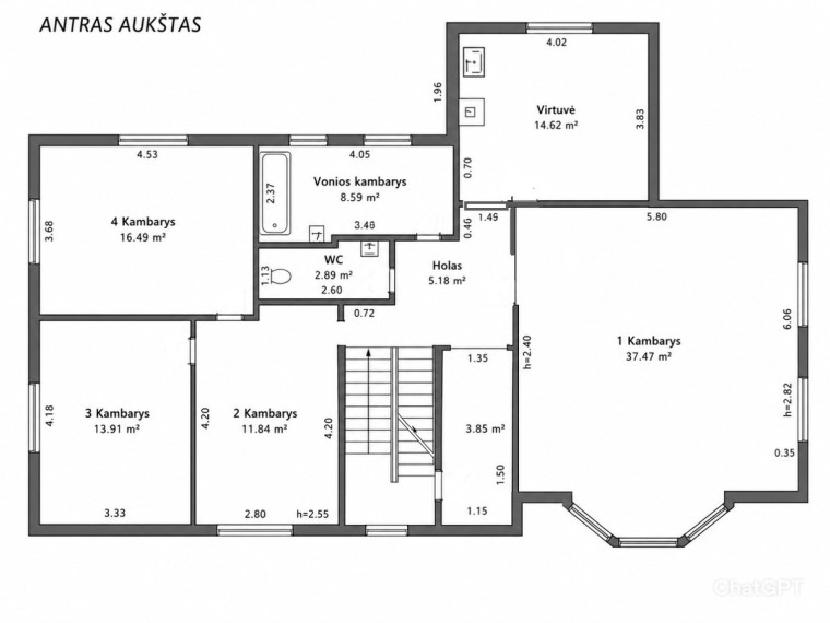 Parduodamas namas Ūmėdžių g., Kauno m., Kauno m. sav., 378.37 m2 ploto, 2 aukštai 28
