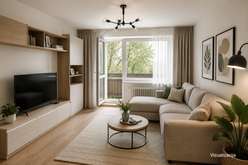 Parduodamas butas Šviesos g., Elektrėnų m., Elektrėnų sav., 47.2 m2 ploto, 2 kambariai 6