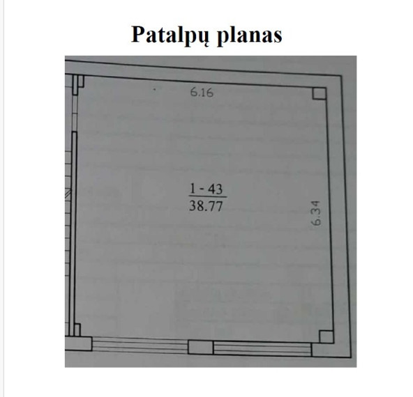 Parduodamas butas Pakalniškių g., Vilniaus m., Vilniaus m. sav., 38.77 m2 ploto, 1 kambariai 14