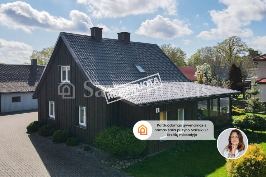 Parduodamas namas Tirkšlių mstl., Mažeikių r. sav., 107.17 m2 ploto, 1 aukštai 1