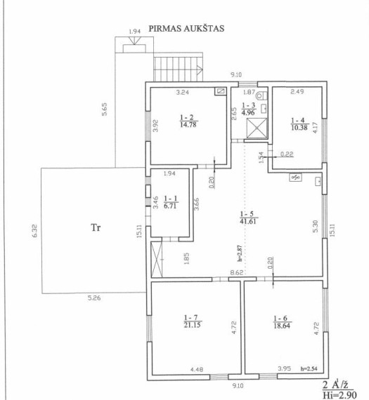 Parduodamas namas Žalioji g., Milioniškės k., Varėnos r. sav., 250.00 m² ploto 7 kambariai 3