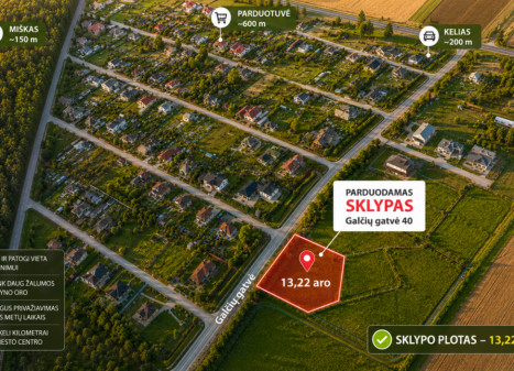 Parduodamas daugiaaukštės gyvenamosios paskirties sklypas Galčių g., Kiškėnų k., Klaipėdos r. sav., 13.22 a ploto Parduodamas daugiaaukštės gyvenamosios paskirties sklypas Galčių g., Kiškėnų k., Klaipėdos r. sav., 13.22 a ploto
