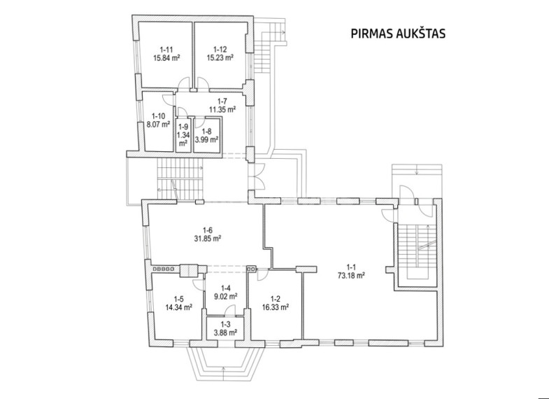 Parduodamos administracinės patalpos S. Šimkaus g., Centras, Klaipėdos m., Klaipėdos m. sav., 834.49 m2 ploto 27