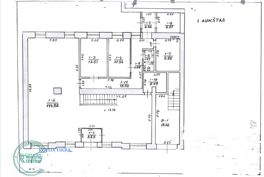 Parduodamos patalpos E. Ožeškienės g., Centras, Kauno m., Kauno m. sav., 287.00 m² ploto 13