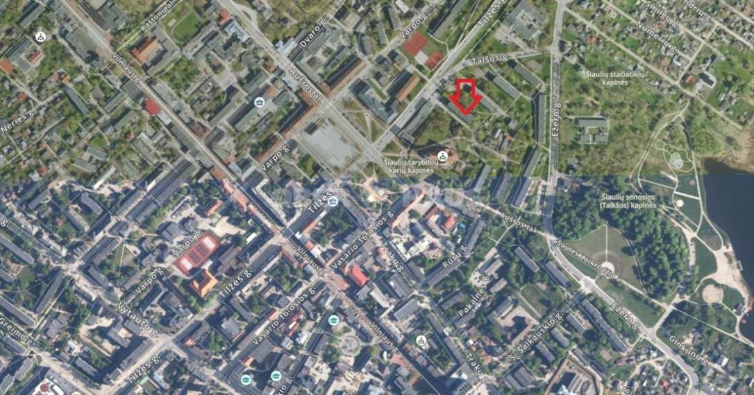 Parduodamas butas Tilžės g., Centras, Šiaulių m., Šiaulių m. sav., 44.2 m2 ploto, 2 kambariai 5