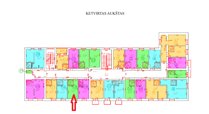 Parduodamas butas Švitrigailos g., Naujamiestis, Vilniaus m., Vilniaus m. sav., 18.00 m² ploto 1 kambarys 14